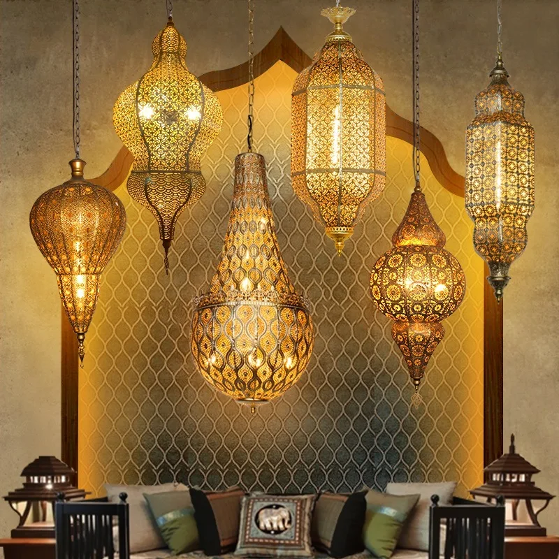 Vintage, Restaurant Lights, Morocco South East Asia Copper, Personality, Art, Thai, Features, Chandelier