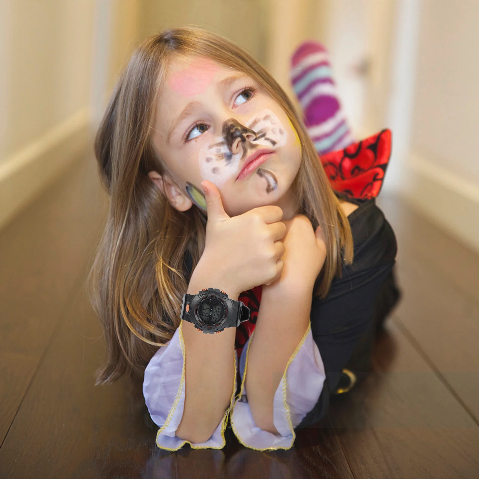 2Pcs Kids Digital Watches Clear Time Display Easy to Read Durable Material Great Gift for Family Friends Student Digital Watches