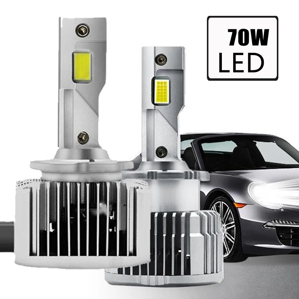 

70w D4S Surper Led D1S Car Headlight Bulbs Led D2S D3S Lamp Automobile D8S D5S LED Turbo Canbus Headlights Hid 6000k