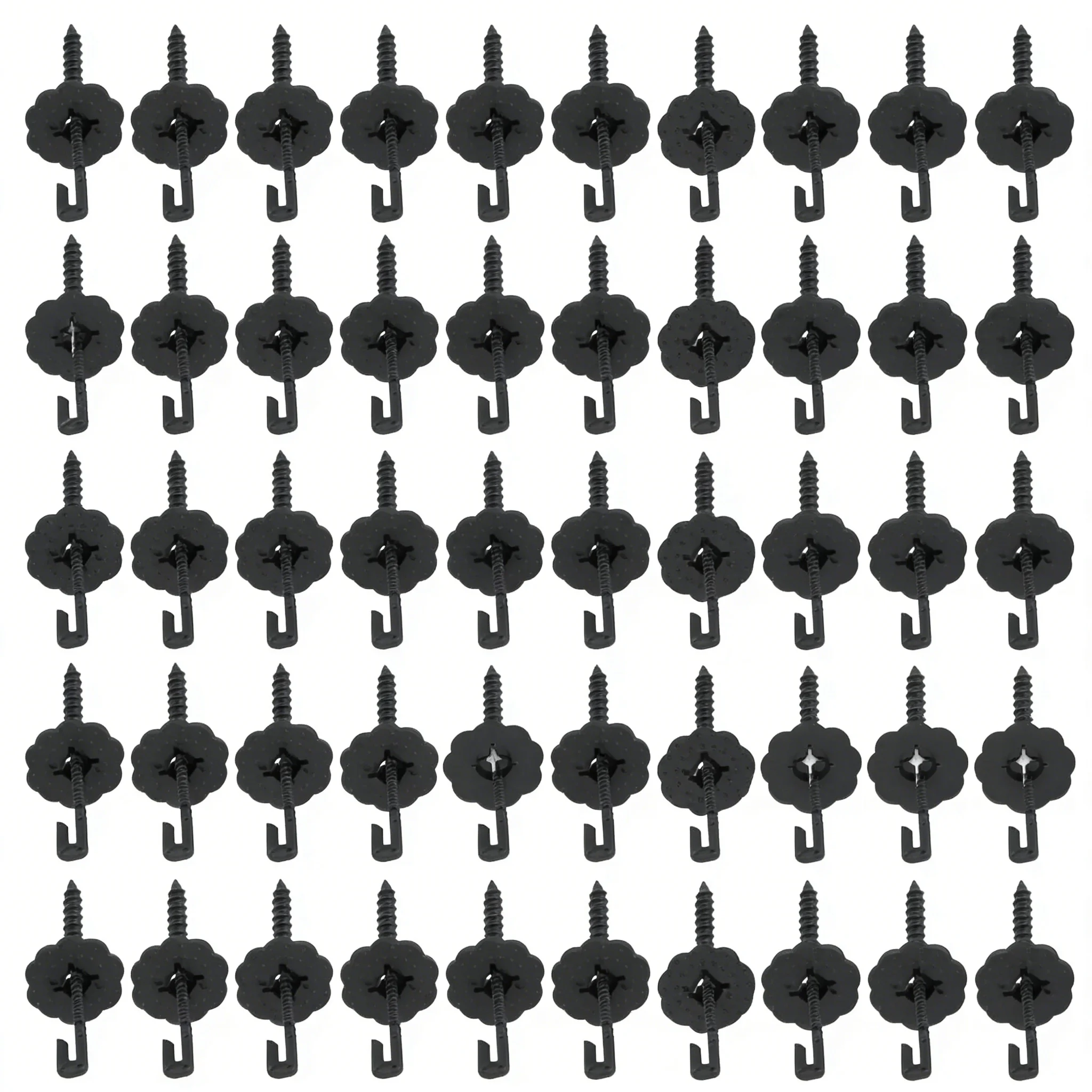 50/100 Pack New Model Nylon Solar Panel Bird Guard Clips - Anti-Squirrel & Pigeon Fence Fasteners for Solar Panel Protection