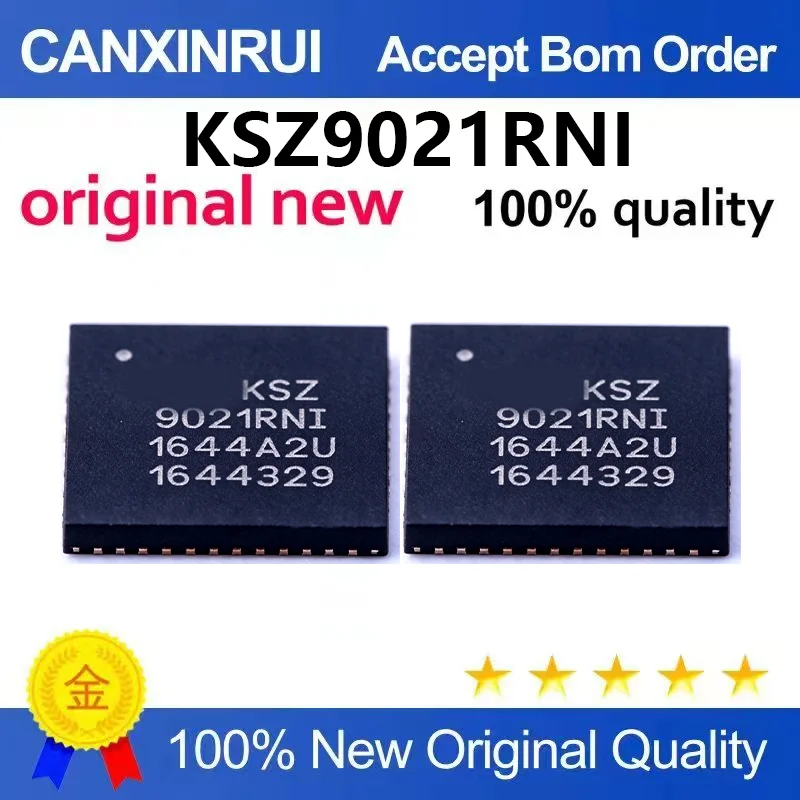 （5pcs-100pcs）Brand new original KSZ9021RNI KSZ9021 packaged QFN-48 Ethernet interface controller chip
