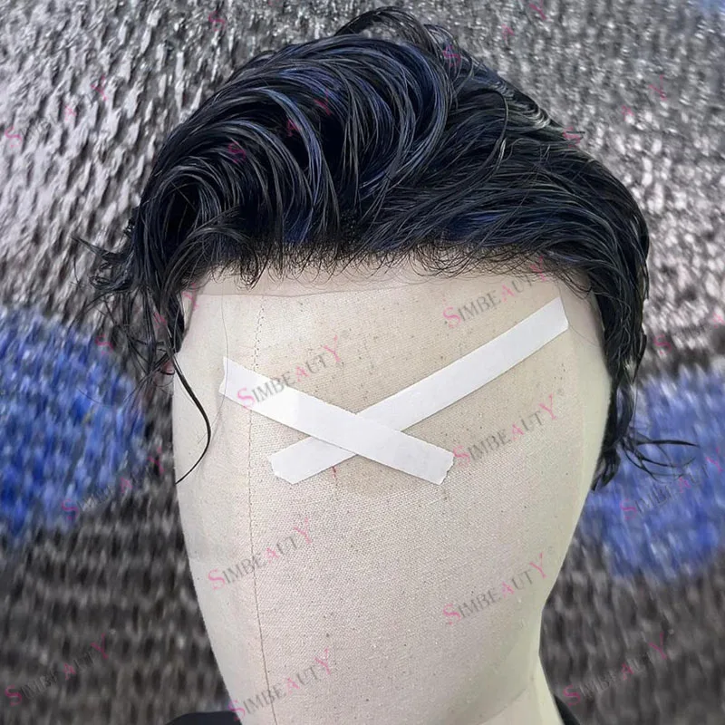 

Прочный ультратонкий мужской парик из 100% натуральных волос Реми с полной инъекционной полиуретановой основой, незаметный, с естественной линией роста волос, европейские мужские накладки для волос