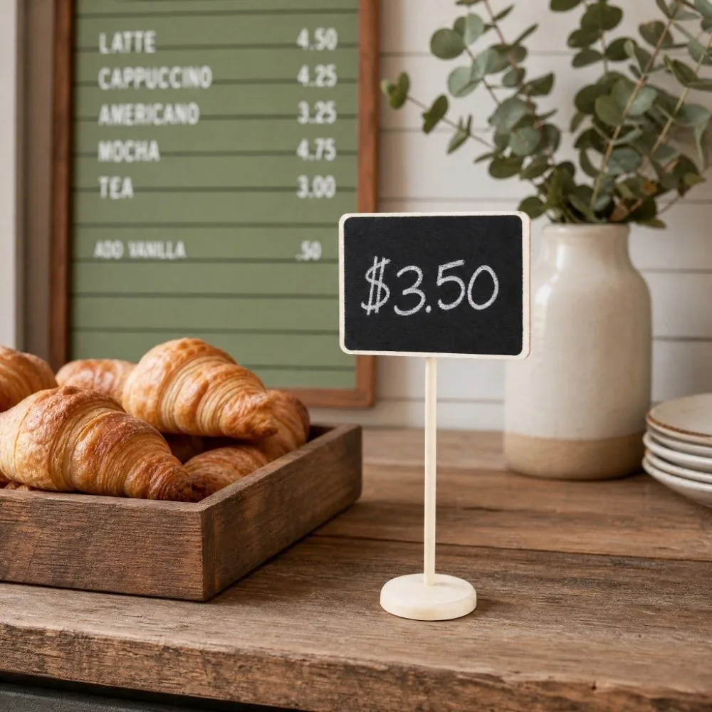 10PCS Durable Reusable Plant Label Easy To Clean Mini Plant Label Tag Wood Portable Garden Label Garden Decoration