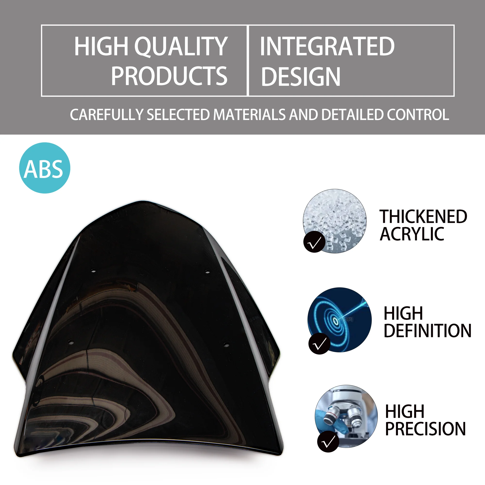 يصلح لياماها NMAX125 NMAX155 2015 - 2020 OCITO 125 15-18 الزجاج الأمامي منحرف دراجة نارية الزجاج الأمامي NMAX 125 155 #4