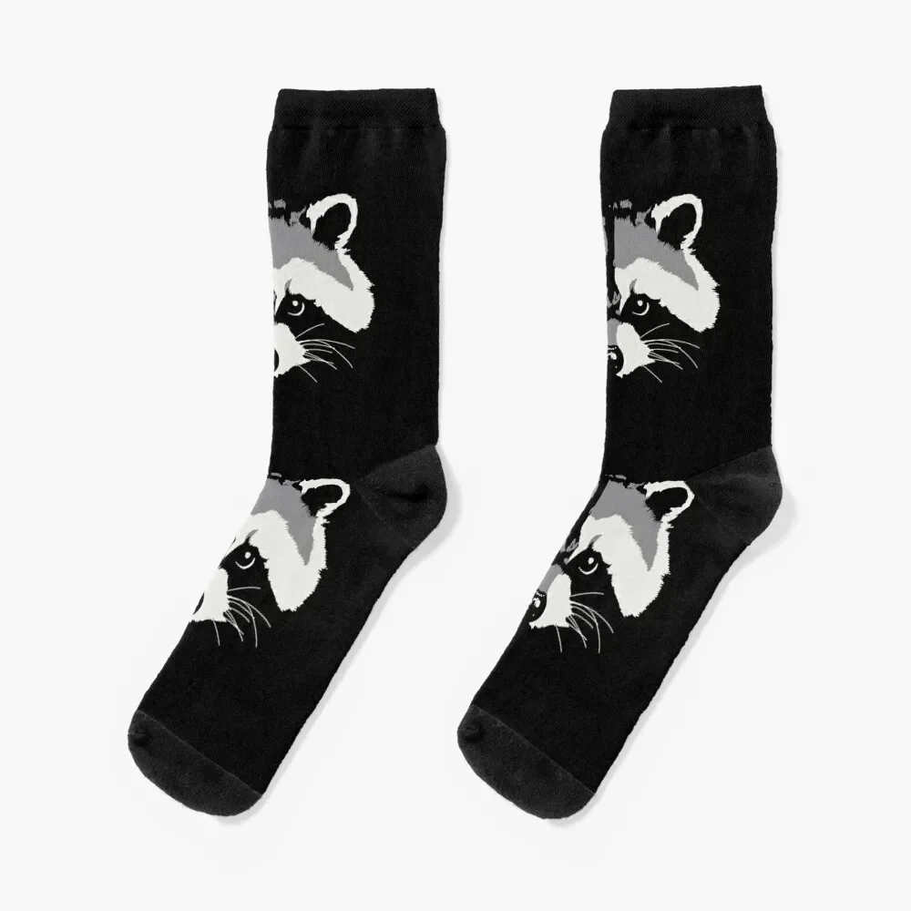 

Raccoon face Socks aesthetic hiking Soccer new year Boy Socks Women's gifts fashionable winter thermal Socks Men's Women's