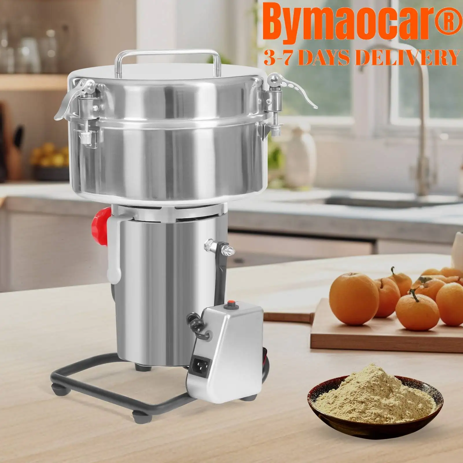 Penggiling Gandum Listrik, 4500g/9.92lb Kecepatan Tinggi 30000r/menit Daya 5000W untuk Rumah dan Komersial, Cocok untuk Rempah Kering dan Herbal