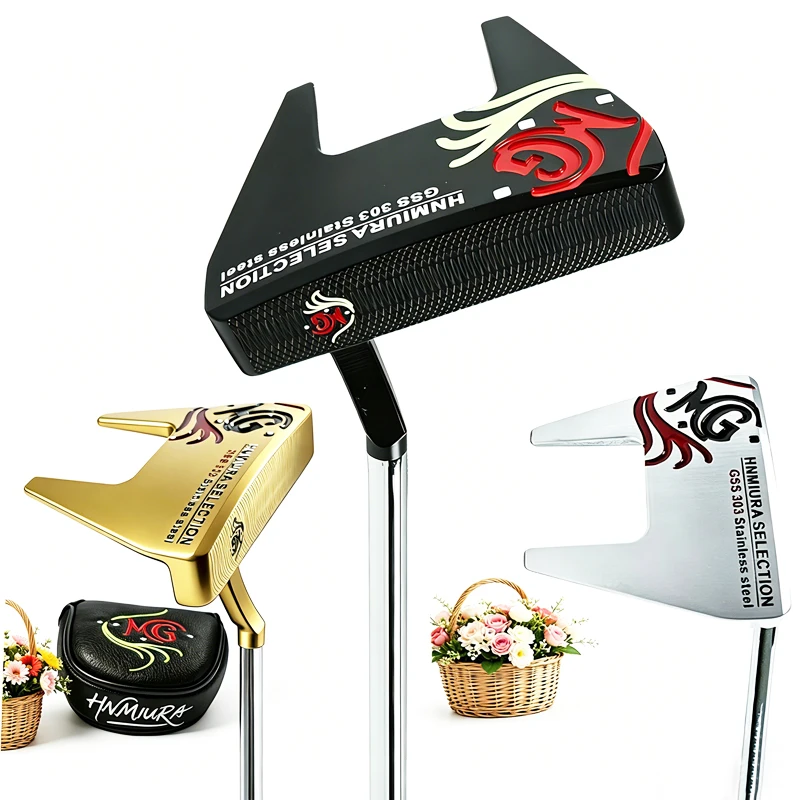 

Golf Clubs Right Handed GSS303 Cow Horn Golf Putter 3 Colors Putter Steel Shaft and Golf Headcover Length 33 34 or 35 Inch