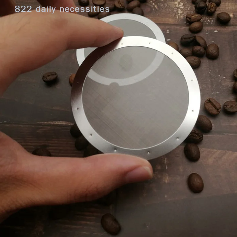 2PCS Aeropress Coffee Maker Filter Stainless Steel Disc Metal Ultra Filter For Aeropress Coffee Maker Kitchen Coffee Accessories