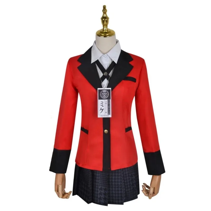 Disfraz de Cosplay de Kakegurui Jabami Yumeko, jugador compulsivo de Sayaka, uniforme escolar JK completo, 2025
