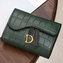 2024 Fashion Small Wallets Women Luxury Card Holder Short Walet PU Letter Wallet Coin Card Bag Holder Clutch Bag