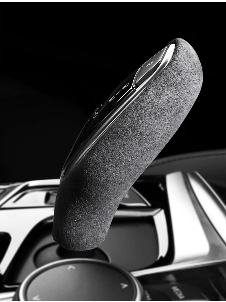 For BMW 5 G30 G38, 6 G32, 7 G11 G12 X3 X4 G01 G02 G08 2018 2019 2020 2021 2022 Gear Shift Knob Cover Alcantara Protective Shell