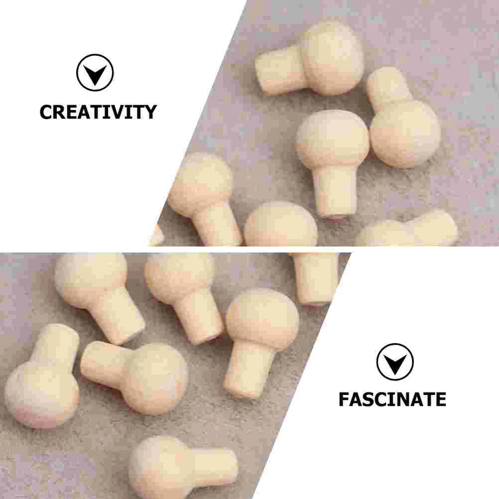 12 Pcs Toy House Handle Mini Furniture Accessories Small Tiny Khaki DIY for Wood Handles Child