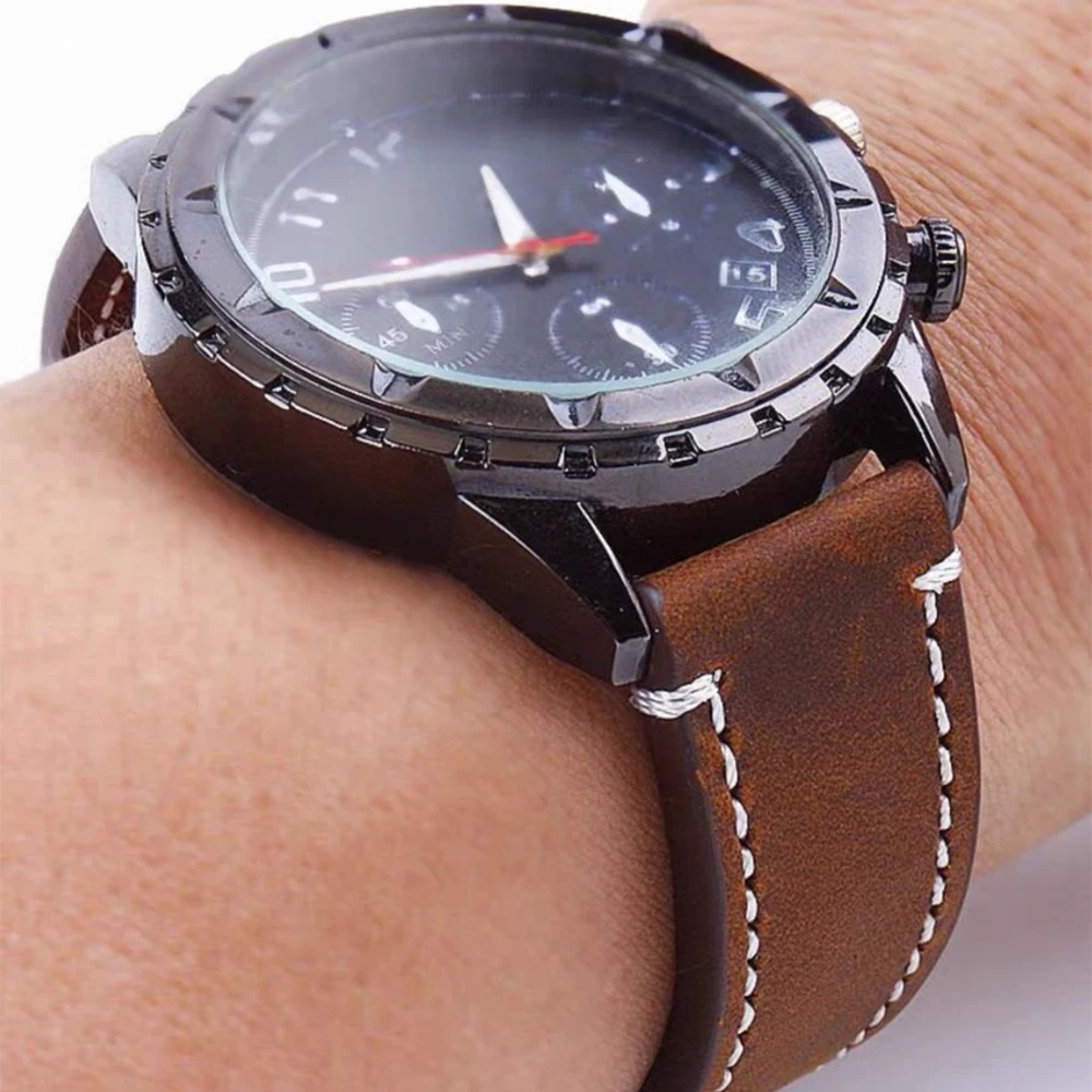 20mm 22mm Vintage Leather Strap For Samsung Galaxy watch 7/6/5/4 40mm 44mm Quick Release Watch Band For Huawei GT2 3 Bracelet image 2