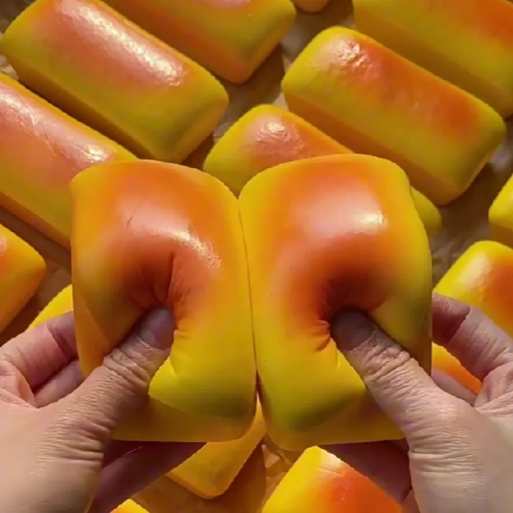 Squishy Simulated Long Bread Squeeze Toy Stress Relief Slow Rising Sensory Fidget for Anxiety ADHD Autism Gift for Kids Adults