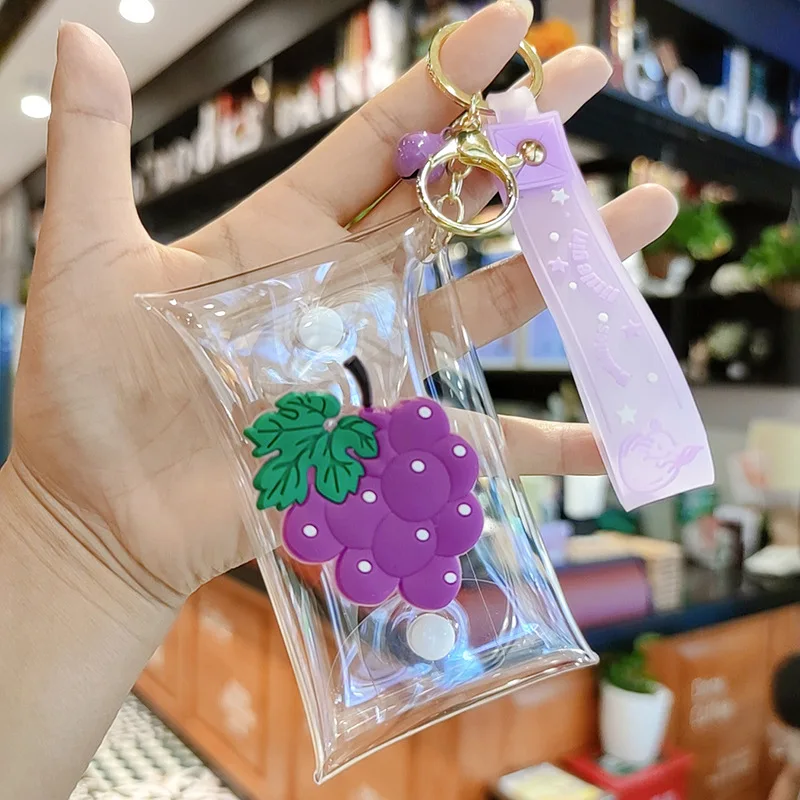 مفتاح كيس التخزين المحمولة شفافة بولي كلوريد الفينيل حقيبة مفاتيح صغيرة محفظة نسائية للعملات المعدنية البلاستيكية الملحقات الصغيرة الحقيبة لتخزين العملات المعدنية الاستخدام اليومي حقيبة