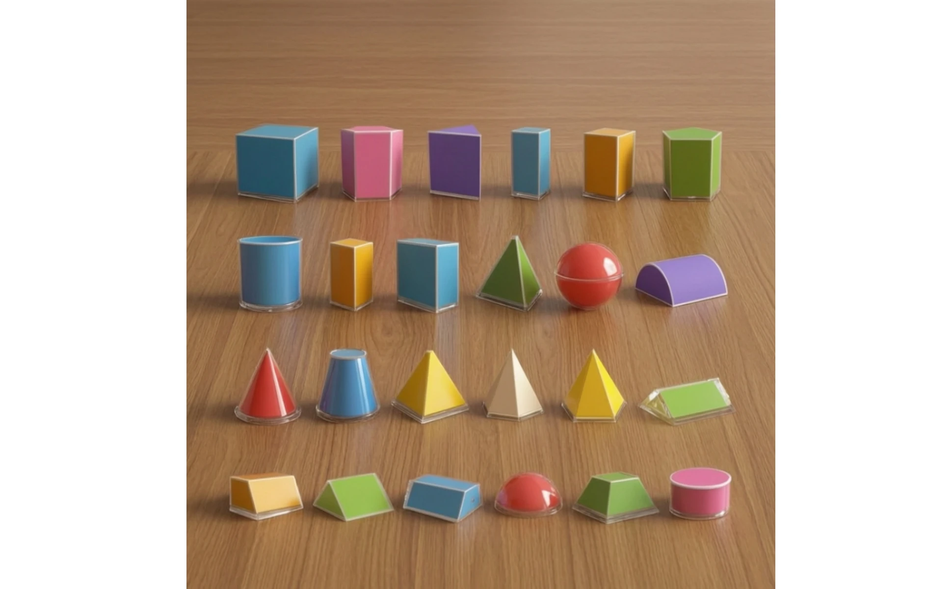 24 Pieces Geometry Teaching Model Kit Transparent Geometric Shapes with Storage Box Geometry Manipulatives Clear for Teachers 24 Pieces Geometry Teaching Model Kit Transparent Geometric Shapes with Storage Box Geometry Manipulatives Clear for Teachers