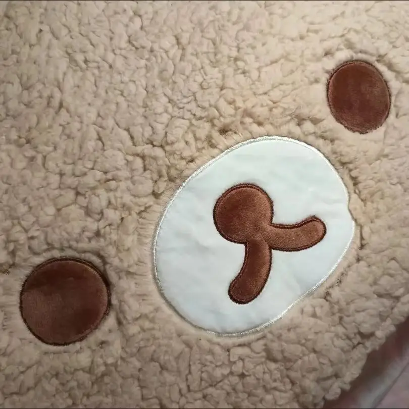Cartoon Rilakkumas Plush Rug Kawaii Korilakkuma Bear Carpet Bedroom Chair Bedside Lounge Floor Mat Bathroom Doormat Home Deco