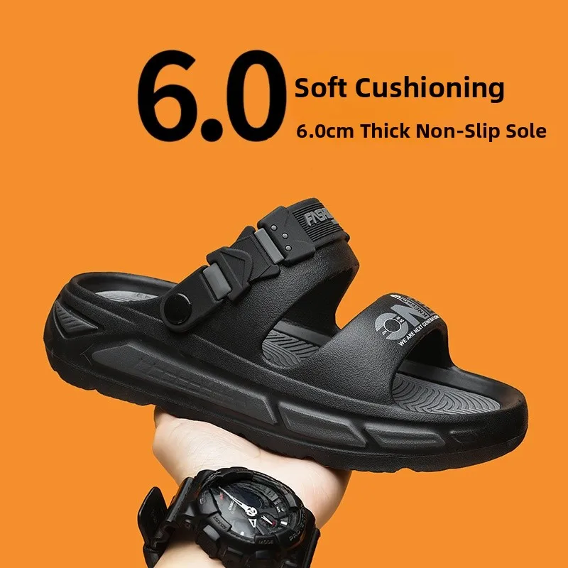 

Men's Summer Outdoor Anti-Slip Wear-Resistant Driving Sport Casual Large Size Beach Sandals Comfortable Slip-On Slippers