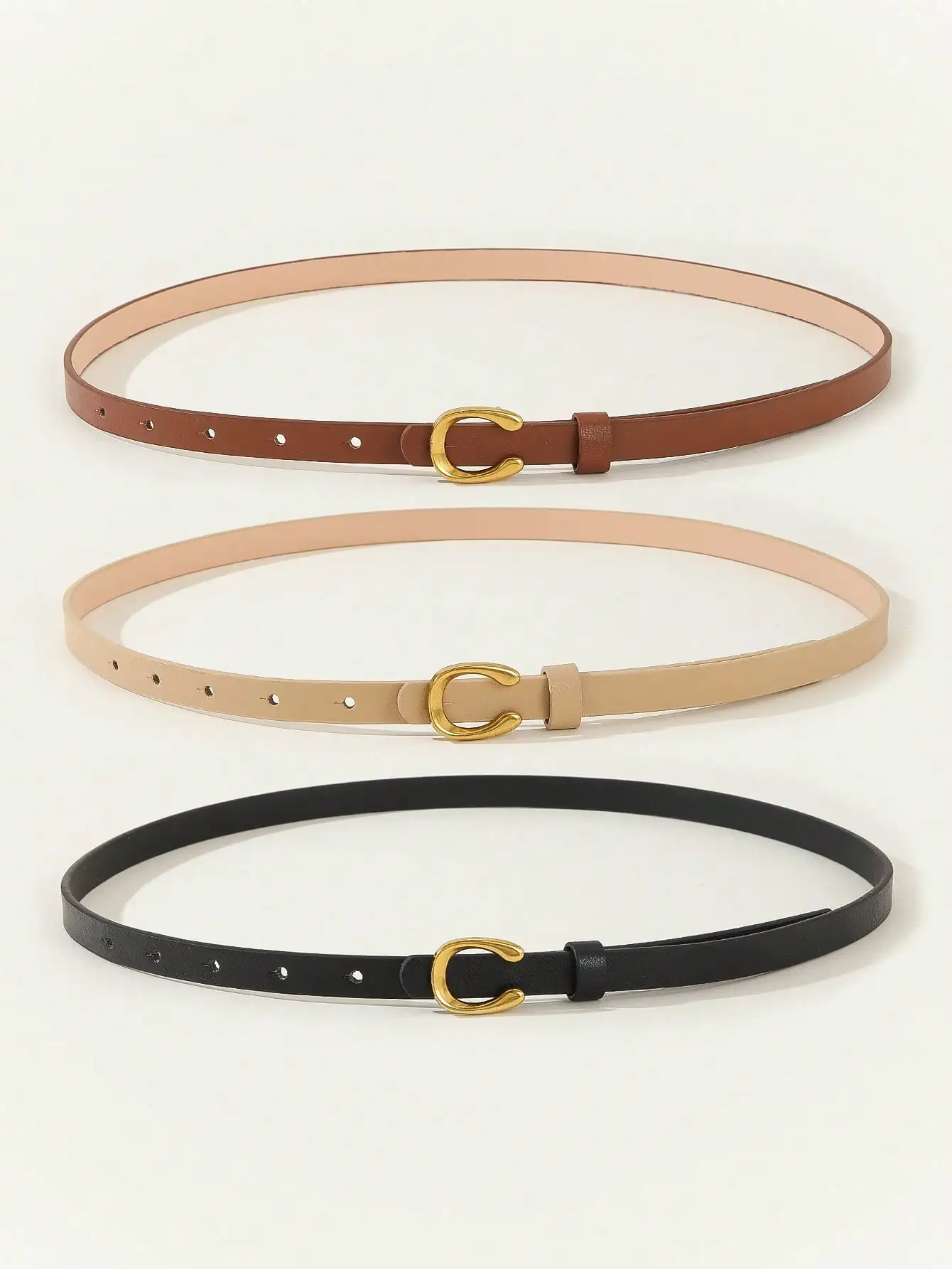 1 قطعة/3 قطعة مجموعة أحزمة ضيقة للسيدات بطبعة الفهد على شكل حرف U - متعددة الاستخدامات للعارضة/العمل/التاريخ/الحفلة، لجميع المواسم