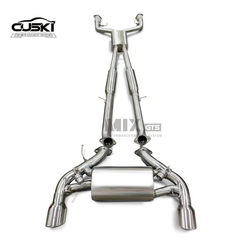 High Flow catback for Nissan 400z Valve Exhaust System quality Stainless Steel car Exhaust Modification