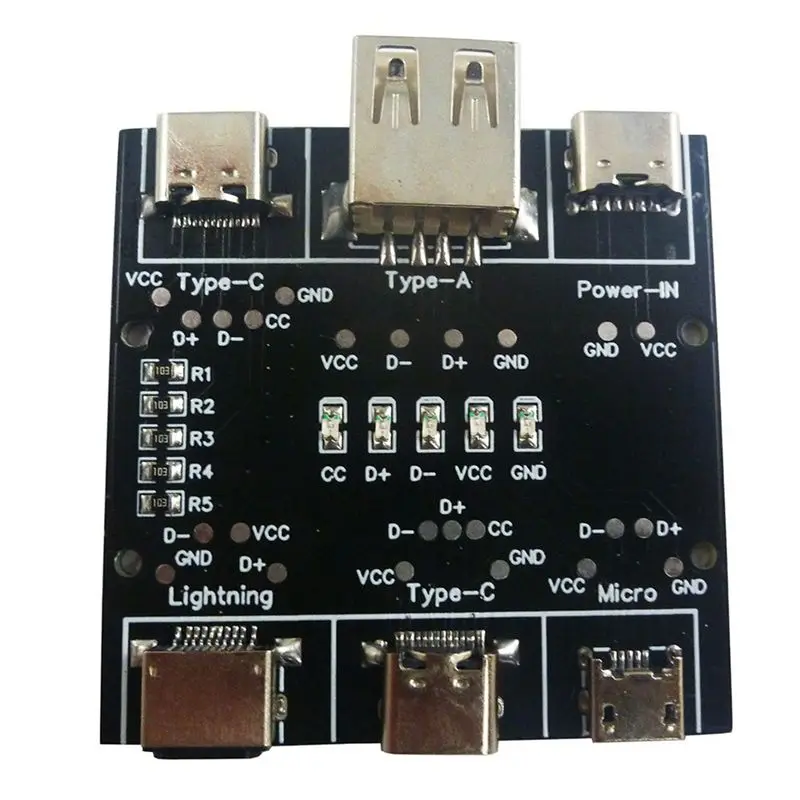 ABHY-UD11A03 Data Cable Detection Board USB Cable Tester For IOS Android Type-C Short Circuit On-Off Switching Test Tool
