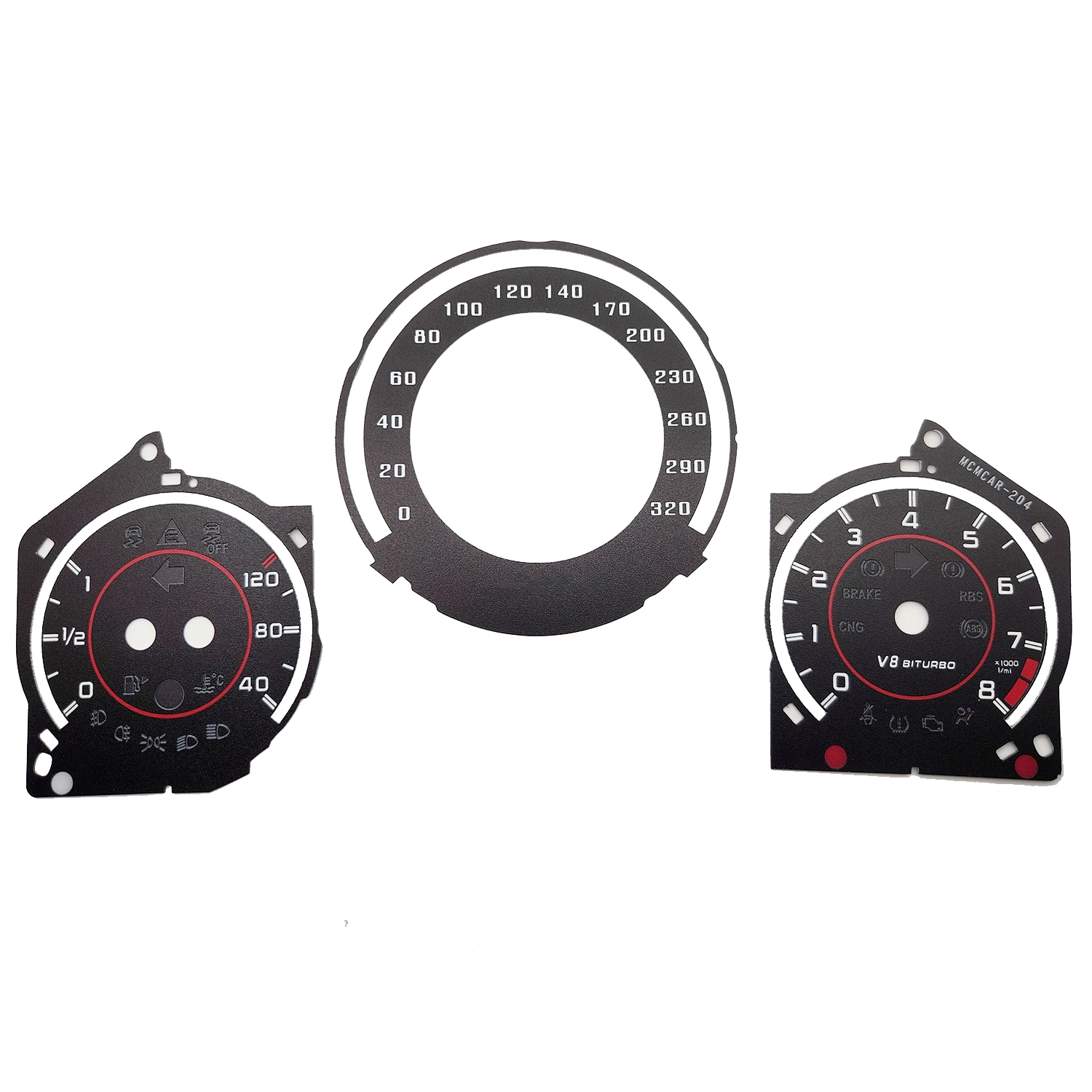 

Gauge Face Overlay Dashboard Sticker Instrument For Mercedes Benz C Class W204 E Class W212 W213 CLS Dashboard Layer Sticker
