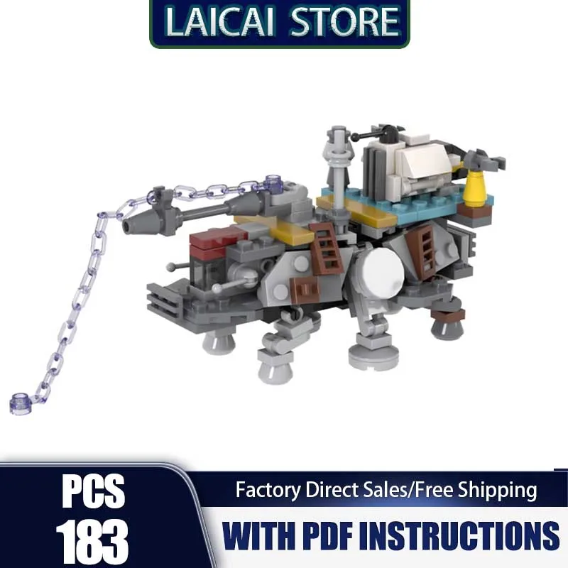 Popular Game Model Moc Building Blocks Captain's AT-TE Model Technology Bricks Assembly Holiday Construstion Gift Set Toy