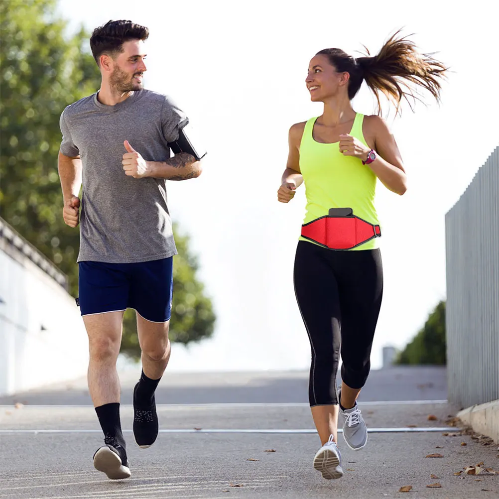 

2Pcs Running Microphone Waist Bag Lightweight Durable Adjustable Fitness Holder Phone Keys Storage Sports Mic Pouch