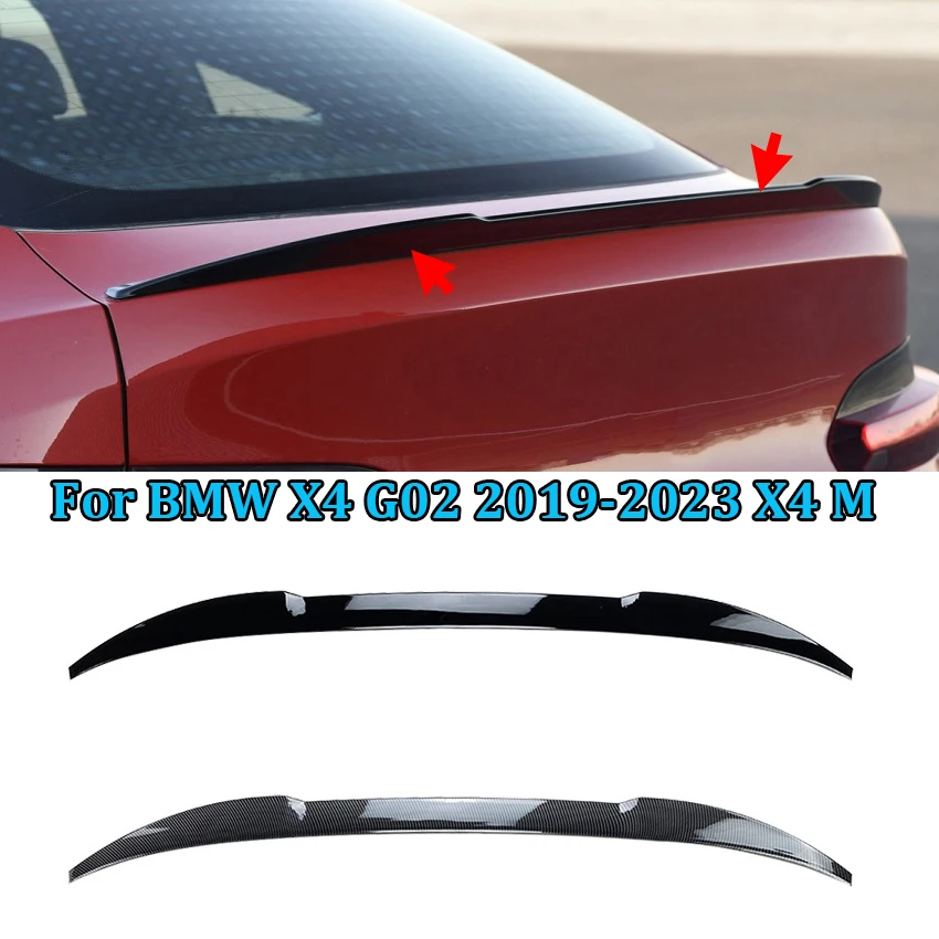 

For BMW X4 G02 2019-2023 M Performance Style Car Tail Wings Fixed Wind Spoiler Rear Wing Auto Decoration Accessories