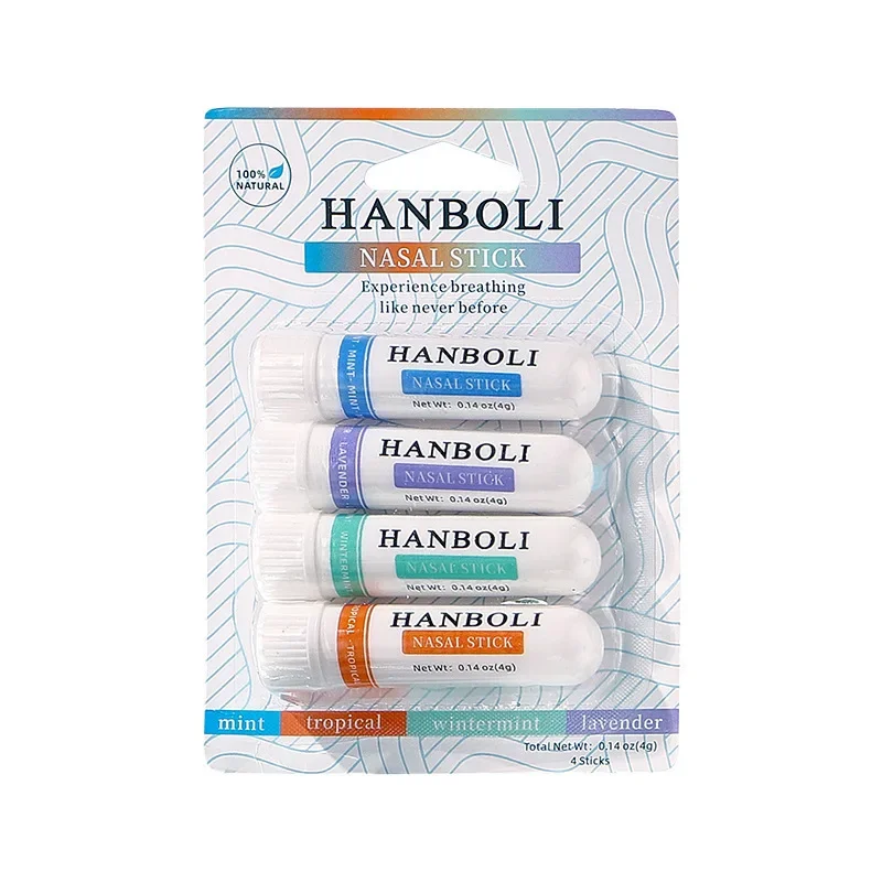 

HANBOLI Nasal Stick:Free Your Nose| Featured on SharkTank | Powerful Essential Oils with Vapor Flow Technology | Breathe In Life