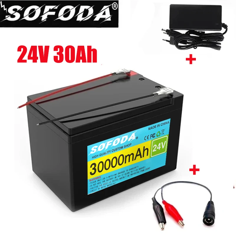 

24v 30A Li Ion 18650 Battery Electric Vehicle Lithium Battery Pack 21V- 25V 35Ah 30Ah Built-in BMS 30A High Current