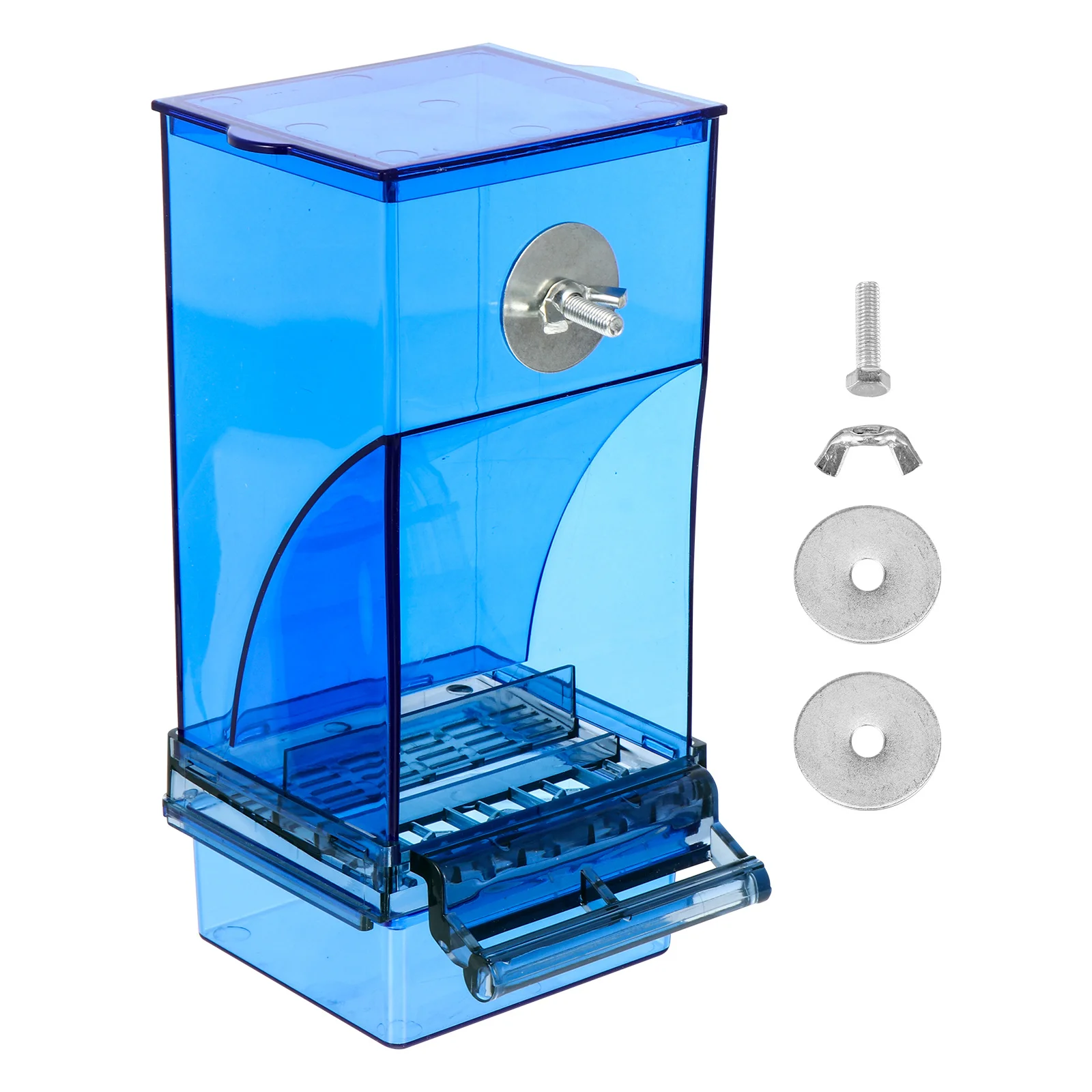 

Premium Automatic Bird Feeder Acrylic Material Long Service Life Arc Shaped Self Sliding Design Practical Tool