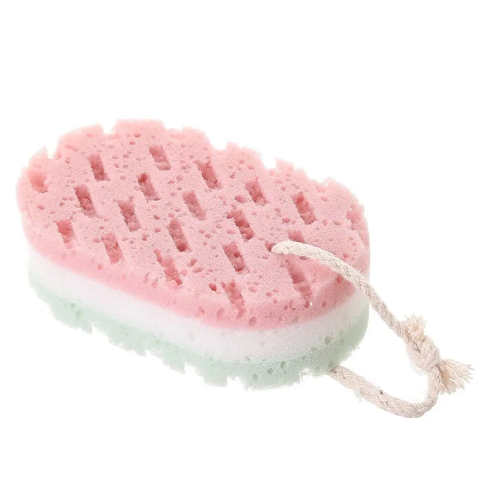 Spugna bagno palla doccia strofinare per tutto il corpo esfoliazione spazzola per massaggio Scrubber spazzola in spugna accessori per il bagno S6E9