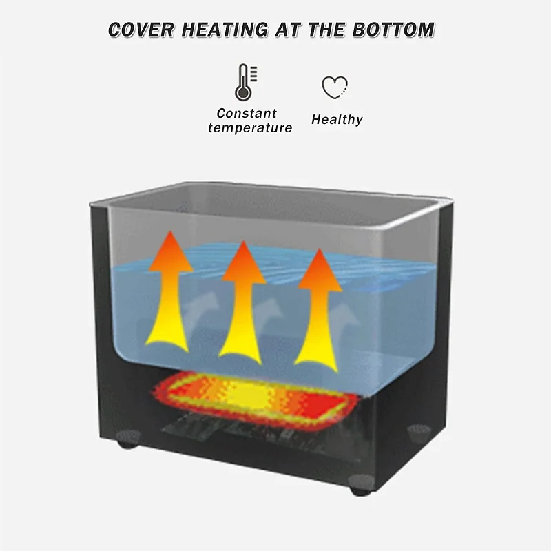 Máquina Sous Vide 2 en 1 de grado profesional con funciones de limpiador ultrasónico, cocina de precisión lenta a baja temperatura, capacidad de 6L