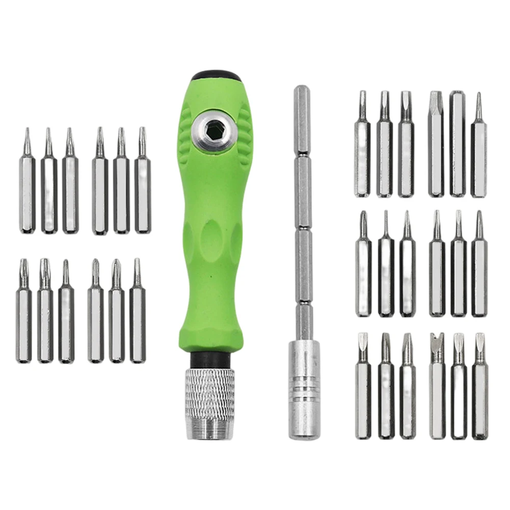 32 In 1 Screwdriver Combination Multifunctional Magnetic Small Screwdriver Bit Set Portable for Phone Laptop Computer Toy