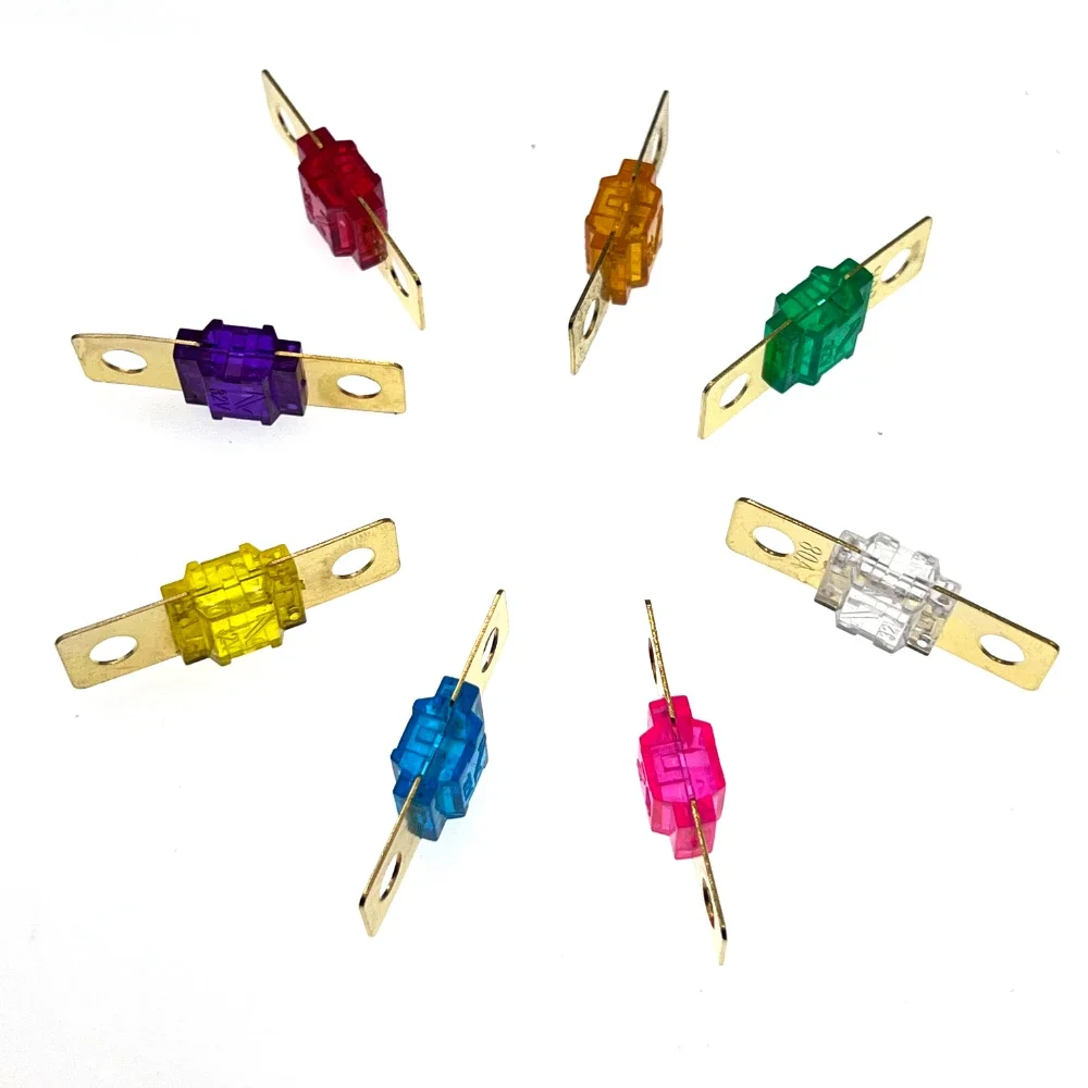 

100PCS ANS FUSE 20A 30A 40A 50A 60A 70A 80A 100A 125A 150A 175A ANL Gold Plated Stud Car Fuses Mini Car Stereo Audio AFS Fuse