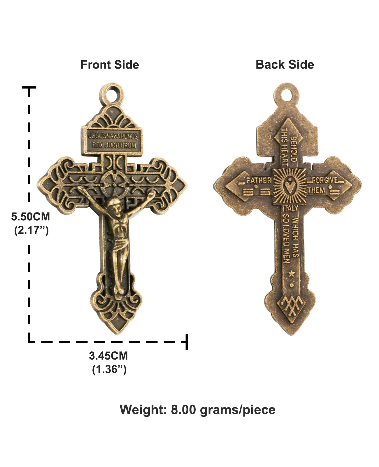 Diyalo 4 Farben 10 Teile/los Vergebung Kreuz Pardon Kruzifix Anhänger für DIY Rosenkranz Kopel Halskette Schmuck Machen Teile Zubehör – Detail 1
