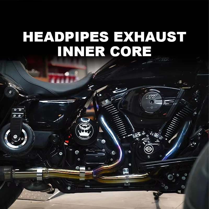 Forged Exhaust System For MotorcycleCustom 2017-later Touring Motorcycle Exhaust System Titanium Alloy Headerpipes Inner Core Ne