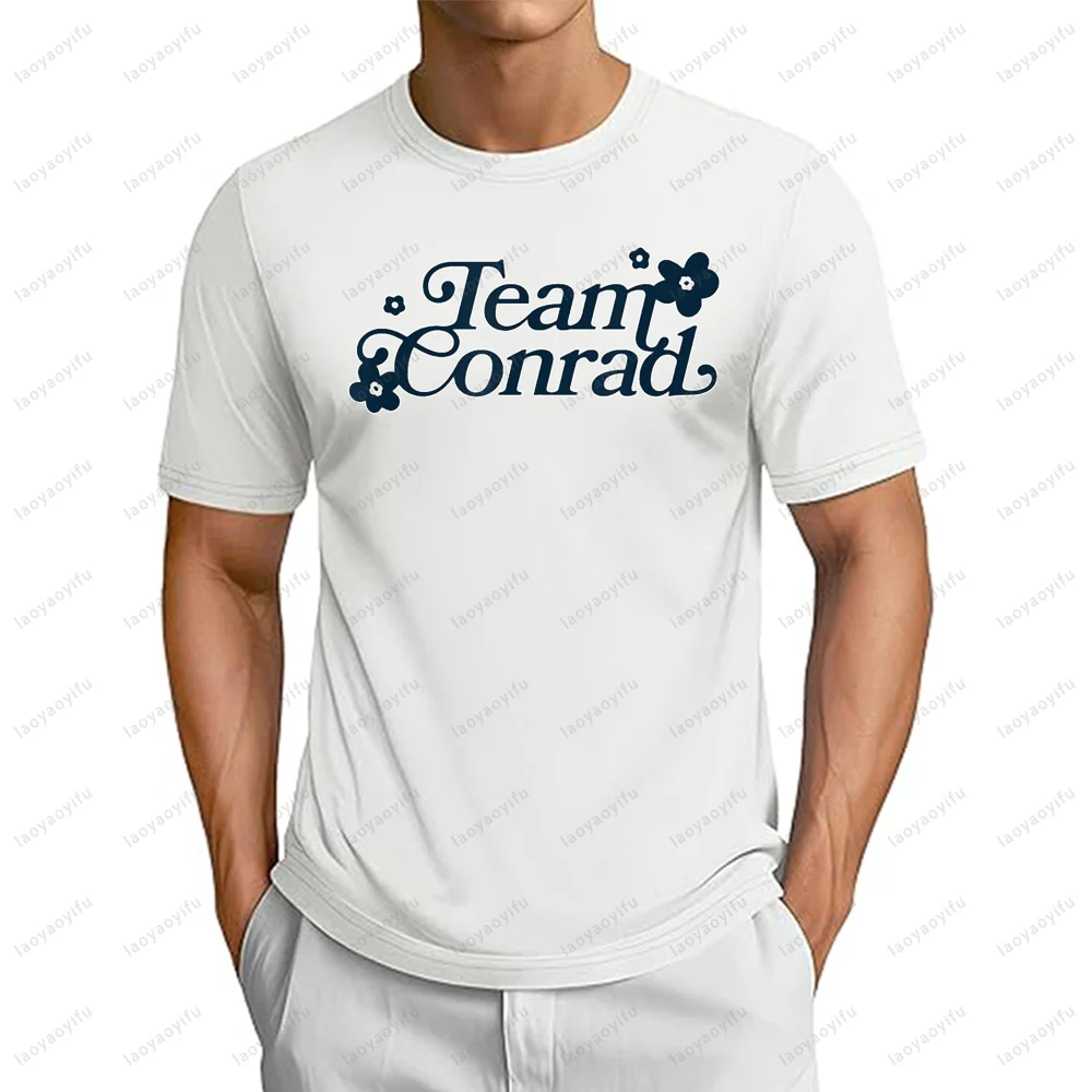 

The Summer I Turned Pretty - Team Conrad Футболка с цветочным принтом Повседневная мода Harajuku Уличная одежда Хип-хоп Панк Хипстерская женская и мужская футболка