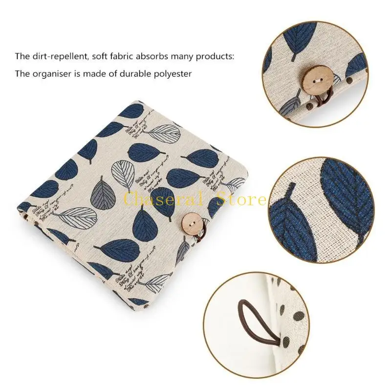 E7CE Baby Diaper Bag with Multiple Pockets, Lovely Print Infant Bed Hanging Nappy Bag Toy Wipes Organizers for Essential