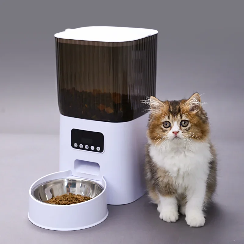 Pet Cat Automatic Feeder Unplugged Cat Large Capacity Self-service Dog Cat Food Feeding Machine Dog Magic