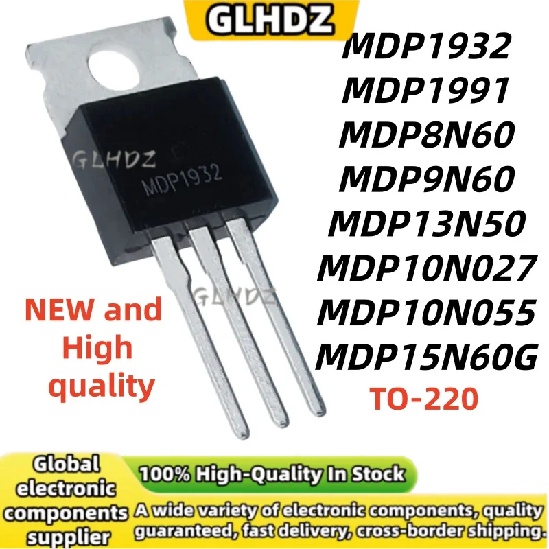 10PCS Original MDP1932 MDP1991 MDP8N60 MDP9N60 MDP13N50 MDP10N027 MDP10N055 MDP15N60G TO-220 spot goods