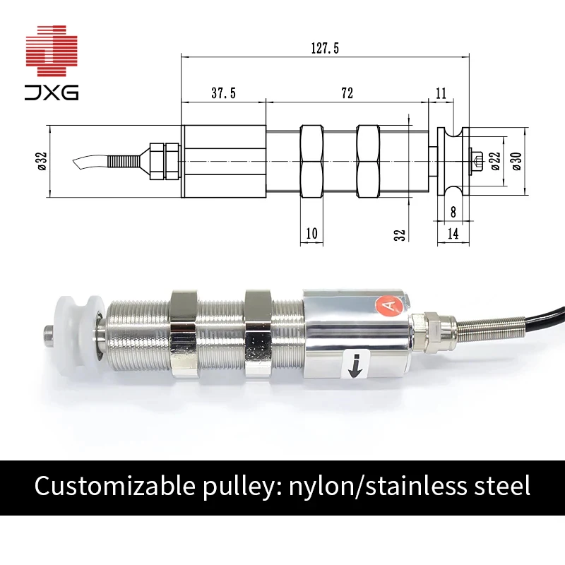 High Precision 50-1000N Torque Load Cell Tension Sensor for Wire Rope Fiber Yarn Tension Uniaxial Compression Force Measurement