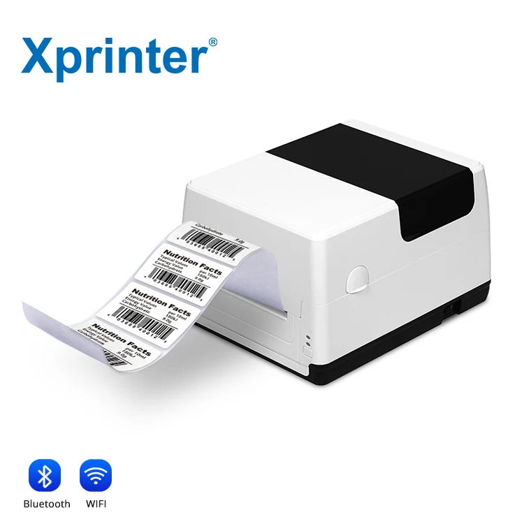

Xprinter XP-T451B 4inch Thermal Transfer Printer Thermal Label Printer 4x6 large Paper Warehouse Thermal Printer