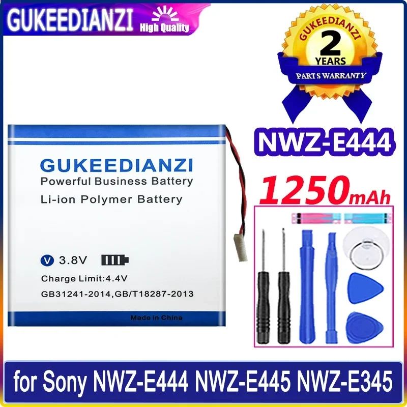 GUKEEDIANZI Battery 1250mAh for Sony NWZ-E444 NWZ-E445 NWZ-E345 NWZ-WH303 E373 E383 A864 A865 LIS1425HNPC SRS-BTV5 NWZ-E344