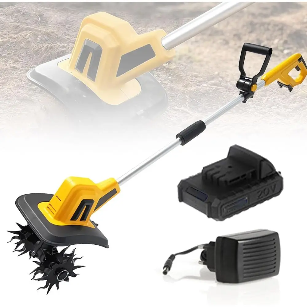 

Электрический садовый культиватор шириной 22 см и глубиной культивирования 16 см.