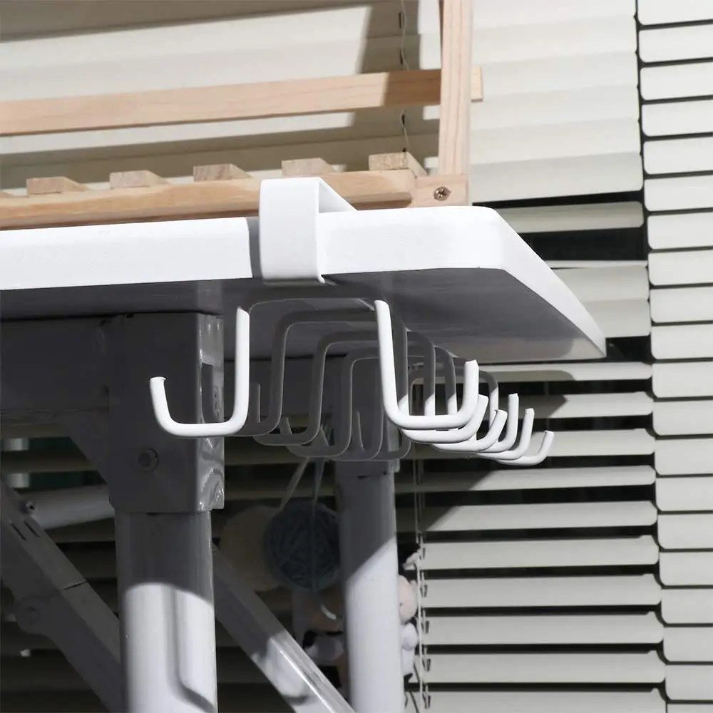 1 PCS Multifunctional Kitchen Organizer High Quality Double-row Cabinet Hook Durable Hanging Cup Holder