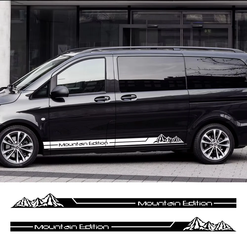 Car Mountain Edition Stickers For Mercedes Benz Vito V Class Viano W638 W639 W447 Marco Polo EQV  Vinyl Decal Tuning Accessories