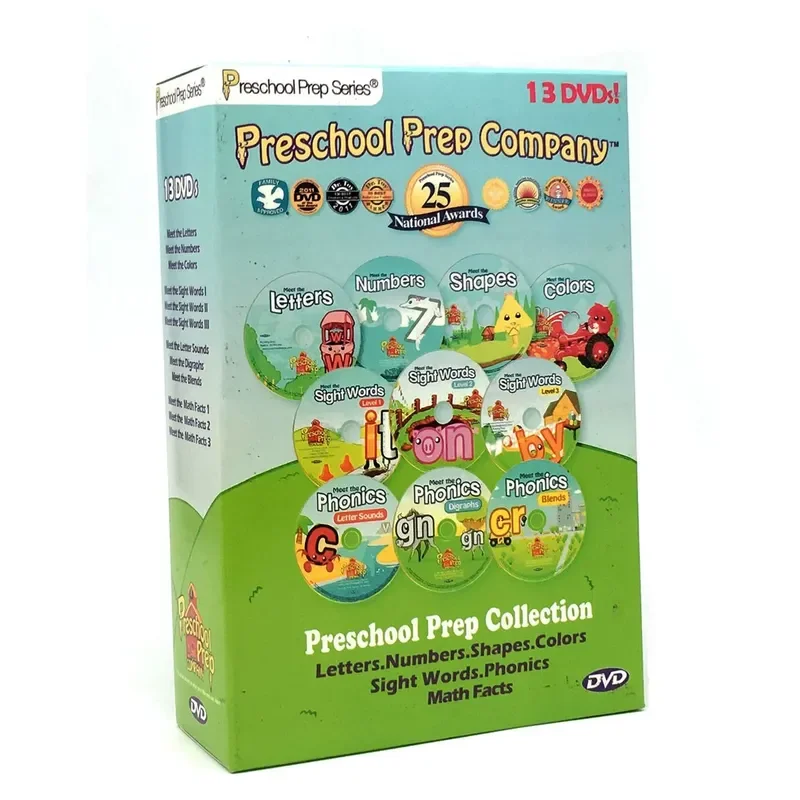 Preschool Prep Childrens English Early Education Phonics 13 DVDs Set