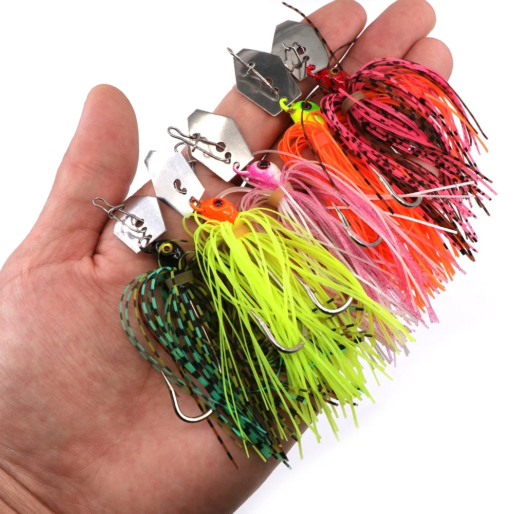 12g Spinnerbait Przynęty wędkarskie Bass Fishing Buzzbait Multicolor Bass Trout Salmon Metal Spinner Baits Swim Jigs